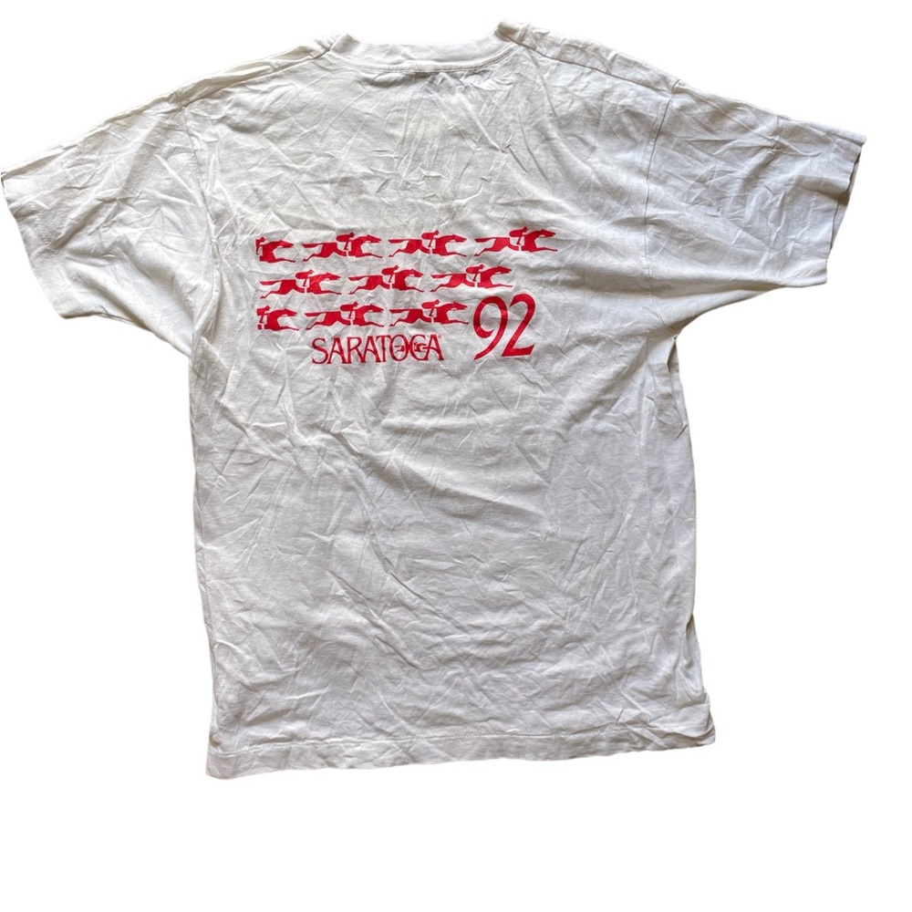 Vintage 90s Saratoga horse race track shirt - Picture 2 of 8